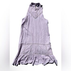 Francesca’s Crochet Eyelet Sleeveless Dress Bohemian Coastal Cowgirl Cottagecore